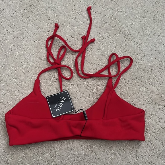 Red Ribbed Bikini - Picture 5 of 5